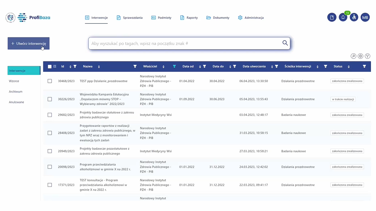 Film - zakładanie interwencji - konsultacje Pion Oświaty PIS 2023