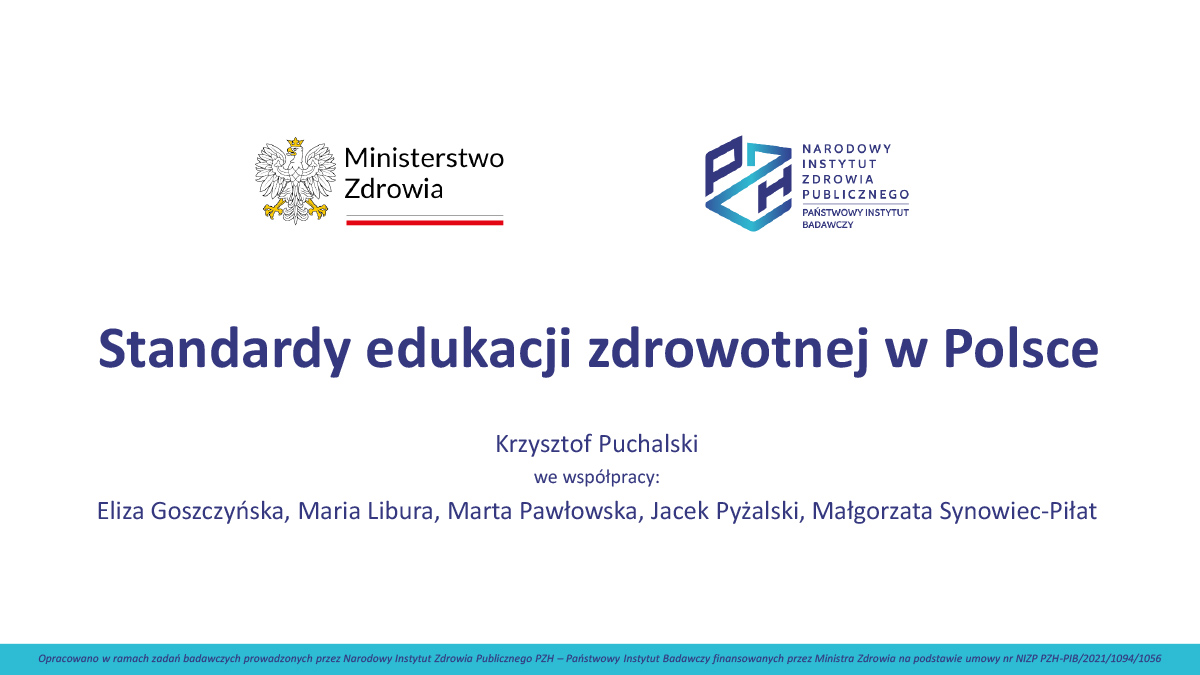 Standardy edukacji zdrowotnej w Polsce